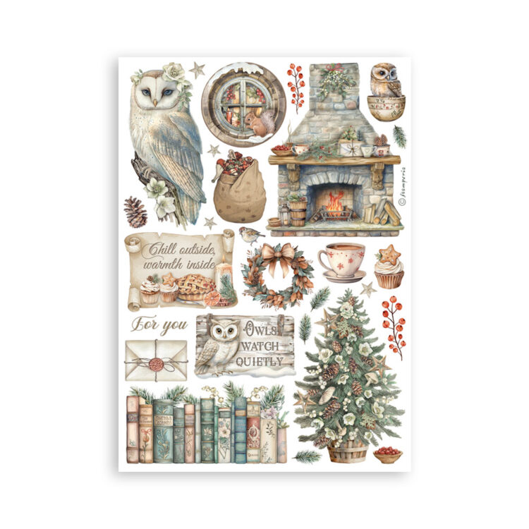 STAMPERIA THE OWL'S HOUSE WASHI PAD 8 ЛИСТА A5 - SBW23 - Изображение 5