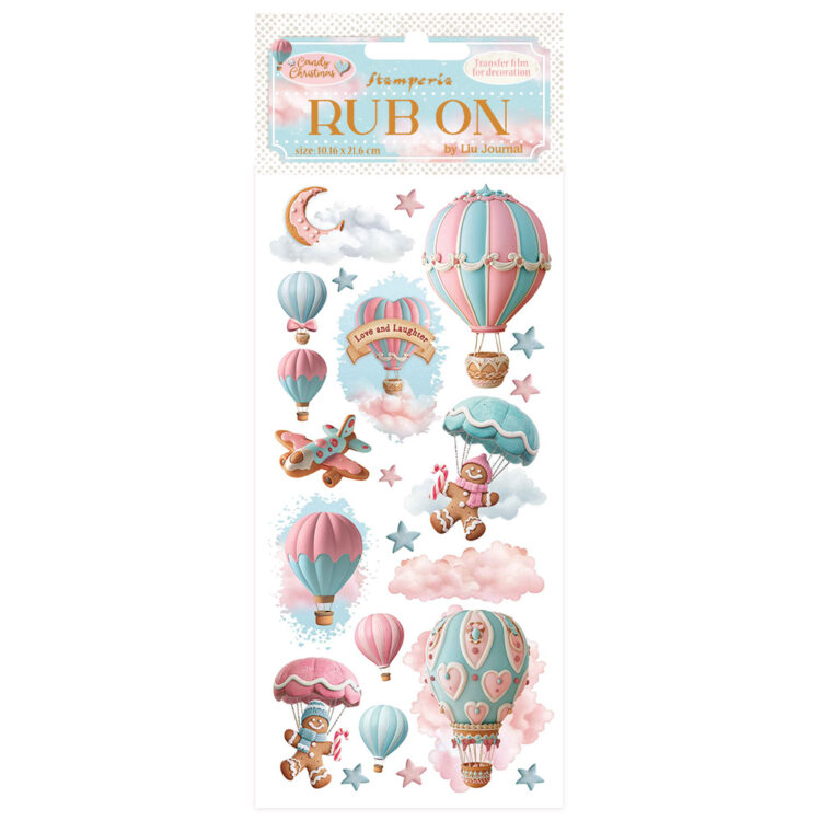 STAMPERIA CANDY CHRISTMAS RUB ON 10,16/21,6СМ - DFLRB172 - Изображение 1