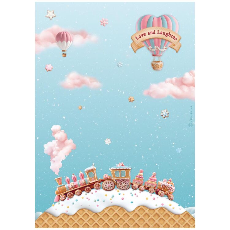 full_DFSA41048_1 STAMPERIA CANDY CHRISTMAS ДЕКУПАЖНА ХАРТИЯ А4 - DFSA41048 - Изображение 1