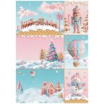 STAMPERIA CANDY CHRISTMAS ДЕКУПАЖНА ХАРТИЯ А4 - DFSA41051