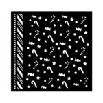 STAMPERIA CANDY CHRISTMAS STENCIL ШАБЛОН 18Х18 СМ - KSTDQ124