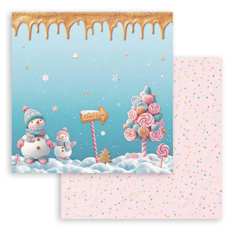 full_SBB1081_1 STAMPERIA CANDY CHRISTMAS КАРТОН 30,5/30,5СМ - SBB1081 - Изображение 1