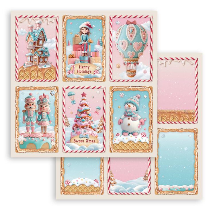 full_SBB1082_1 STAMPERIA CANDY CHRISTMAS КАРТОН 30,5/30,5СМ - SBB1082 - Изображение 1