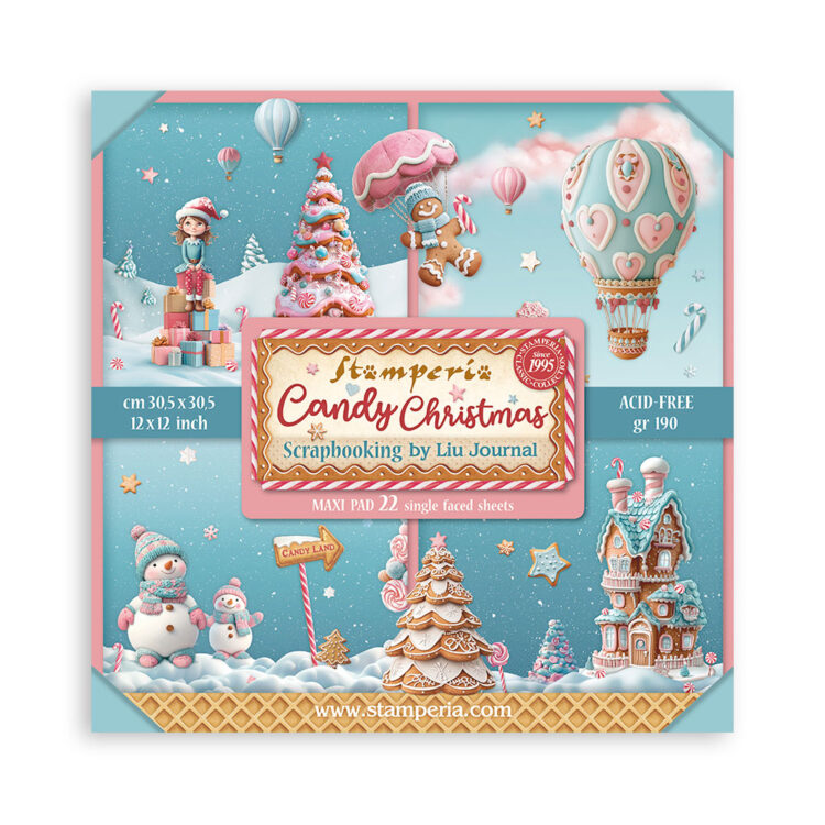 STAMPERIA CANDY CHRISTMAS БЛОКЧЕ 30,5/30,5 СМ - SBBXLB27 - Изображение 23