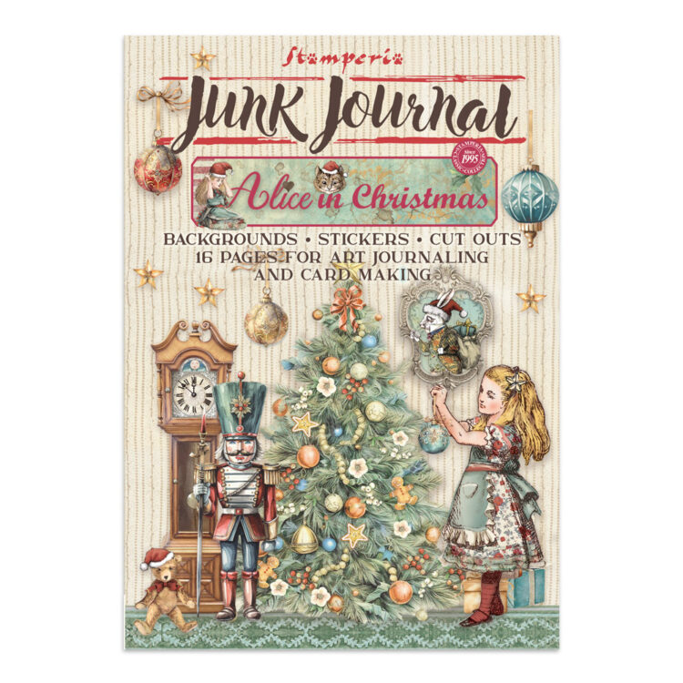full_SBJK03_1 STAMPERIA ALICE IN CHRISTMAS JUNK JOURNAL - SBJK03 - Изображение 1