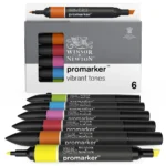 W&N PROMARKER КОМПЛЕКТ 6 ЦВ VIBRANT TONES
