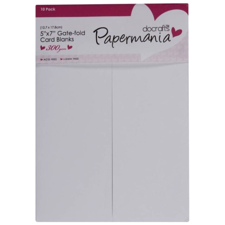 150403 DOCRAFTS ПЛИК И КАРТИЧКИ С ДВОЙНО ОТВАРЯНЕ 12,7/17,8СМ 10БР. - Изображение 1