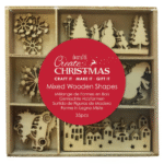 DOCRAFTS ДЪРВЕНИ ФИГУРКИ ЗА ДЕКОРАЦИЯ SNOWY TOWN -PMA 359935