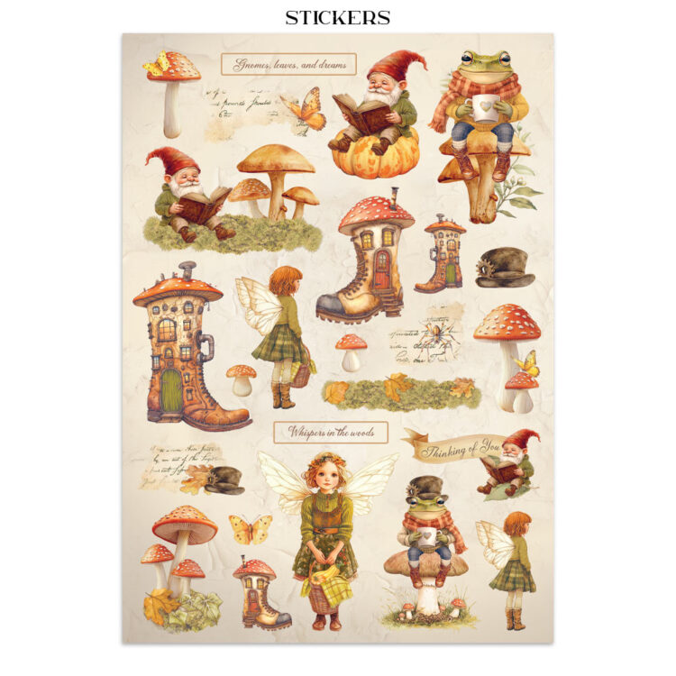 STAMPERIA WHISPERING WOODS JUNK JOURNAL - SBJK04 - Изображение 21