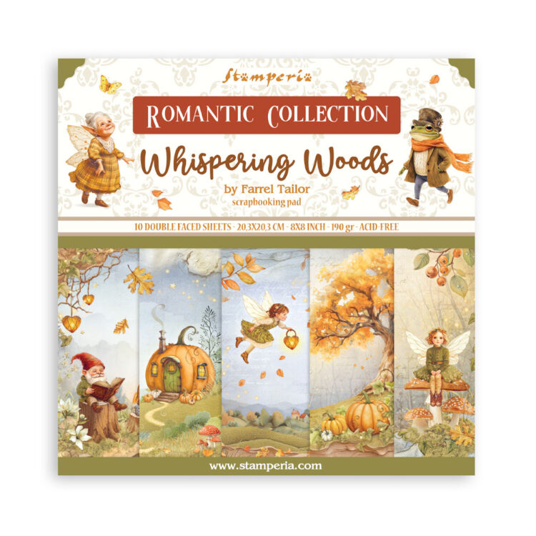 full_SBBS131_1 STAMPERIA WHISPERING WOODS БЛОКЧЕ ХАРТИЯ 20,3/20,3СМ-SBBS131 - Изображение 1