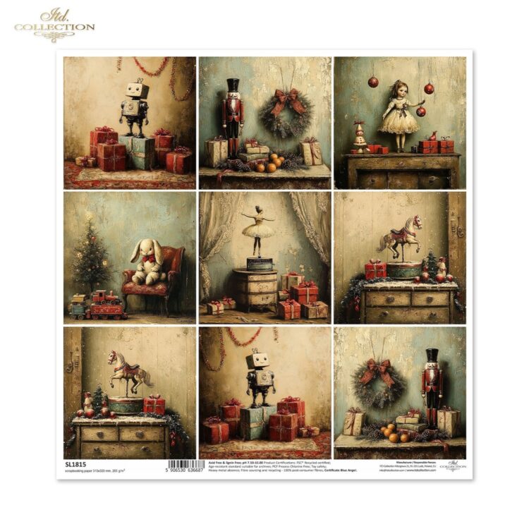ITD COLLECTION ДИЗАЙНЕРСКИ КАРТОН 31/32 - SL1815 - Изображение 1