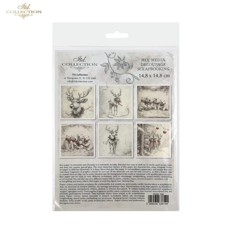ITD COLLECTION MINI RICE PAPER К-КТ 6БР 14.8X14.8CM - RSM196 - Изображение 2