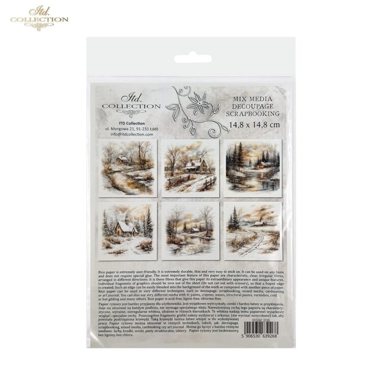 ITD COLLECTION MINI RICE PAPER К-КТ 6БР 14.8X14.8CM - RSM206 - Изображение 2
