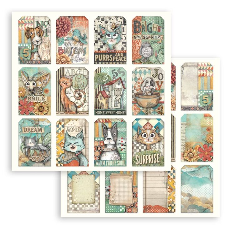 full_SBB1103_1-1000x1000 STAMPERIA FURRY FRIENDS КАРТОН 30,5/30,5СМ - SBB1103 - Изображение 1