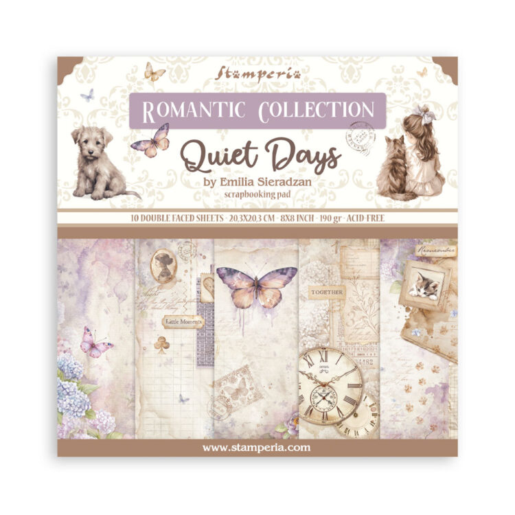 134018 STAMPERIA QUIET DAYS БЛОКЧЕ ХАРТИЯ 20,3/20,3 СМ - SBBS134 - Изображение 1