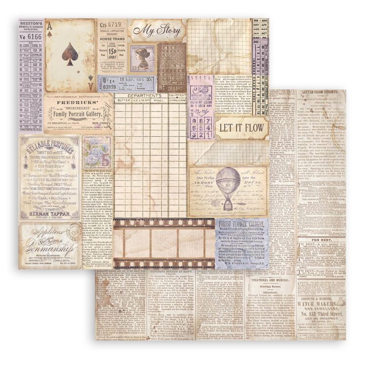 STAMPERIA QUIET DAYS БЛОКЧЕ ХАРТИЯ 20,3/20,3 СМ - SBBS134 - Изображение 7