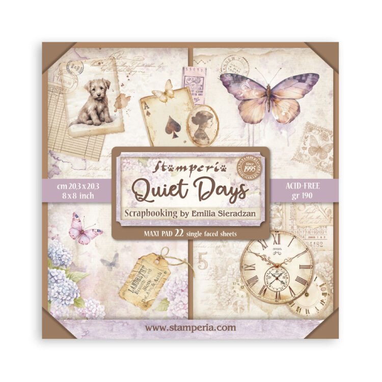 STAMPERIA QUIET DAYS БЛОКЧЕ 20,3/20,3 СМ -SBBSXB19 - Изображение 1