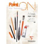 CLAIREFONTAINE СКИЦНИК PAINT ON MIX MEDIA A4 250 ГР 40 Л