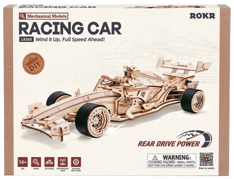 ROBOTIME 3D ДЪРВЕН ПЪЗЕЛ RACING CAR 246 ЧАСТИ LK505 - Изображение 2