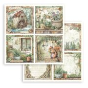 STAMPERIA HERBARIUM SILVAE КАРТОН 30,5/30,5СМ - SBB1114
