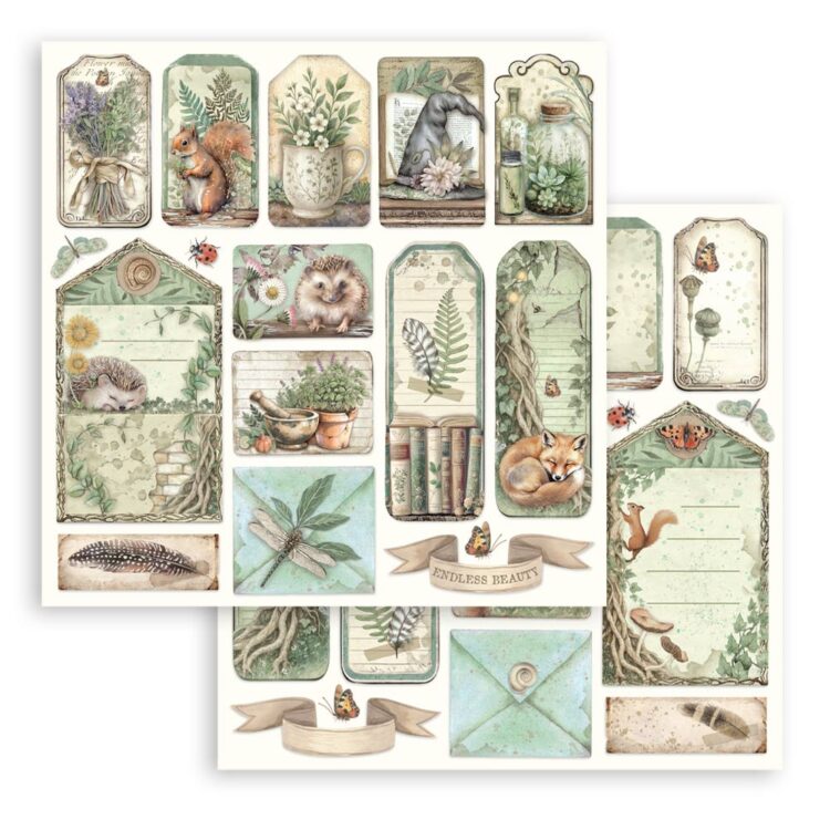 STAMPERIA HERBARIUM SILVAE КАРТОН 30,5/30,5СМ - SBB1115 - Изображение 1