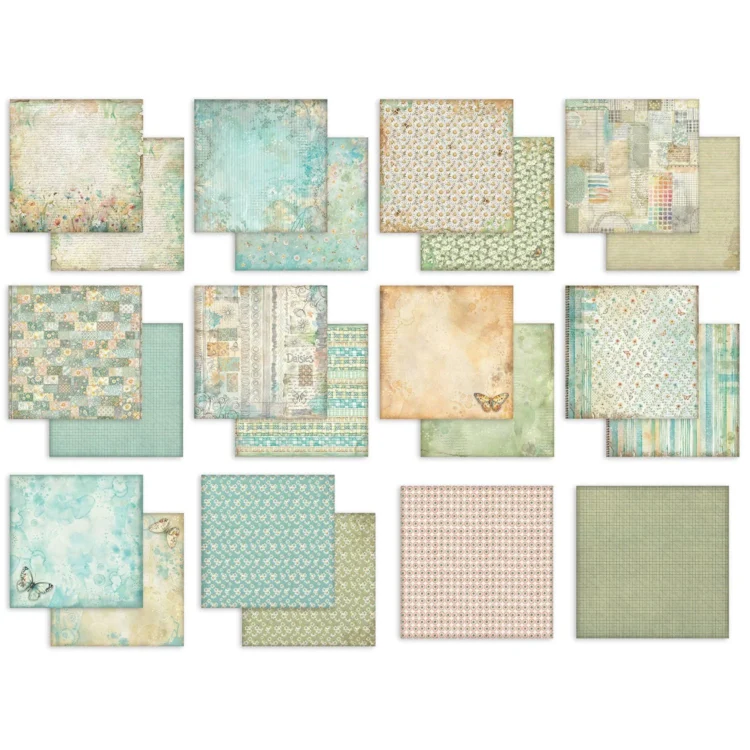 STAMPERIA DAISY ART БЛОКЧЕ ХАРТИЯ 20,3/20,3 СМ - SBBS139 - Изображение 2