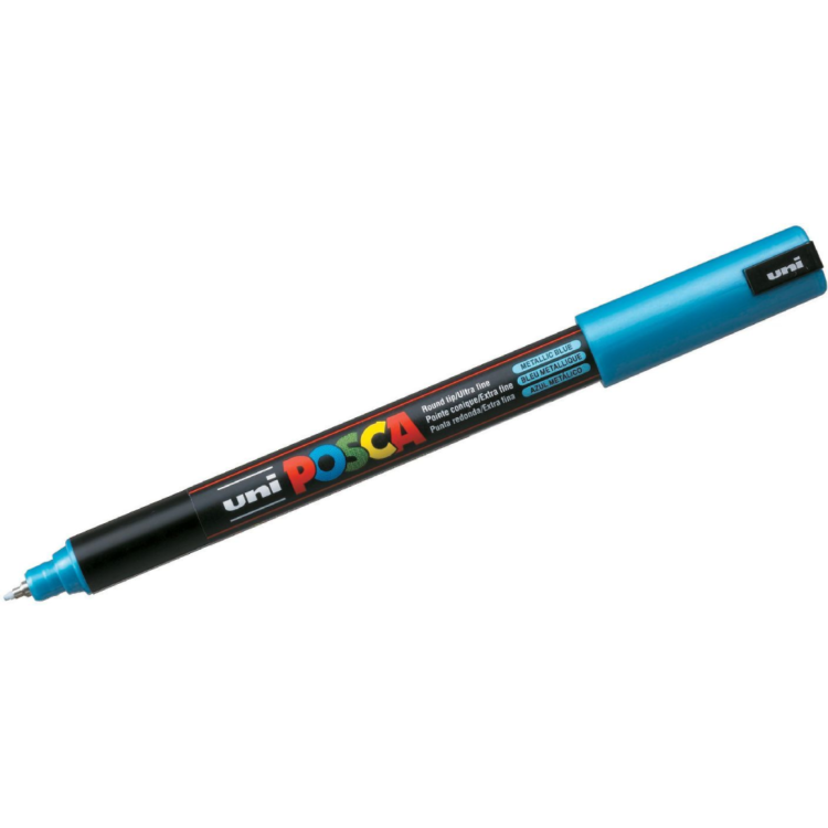 POSCA АКРИЛЕН МАРКЕР PC-1MR, 0,7 MM - METALLIC BLUE - Изображение 1