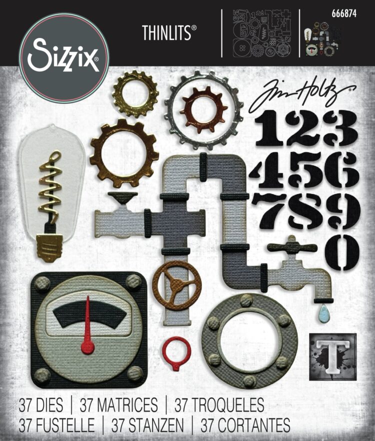 666874 SIZZIX THINLITS ЩАНЦИ ЗА ИЗРЯЗВАНЕ - VAULT INDUSTRIAL - Изображение 1