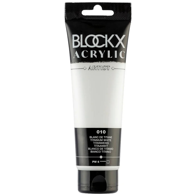 982159 1 BLOCKX АКРИЛНА БОЯ TITANIUM WHITE 120ML - Изображение 1