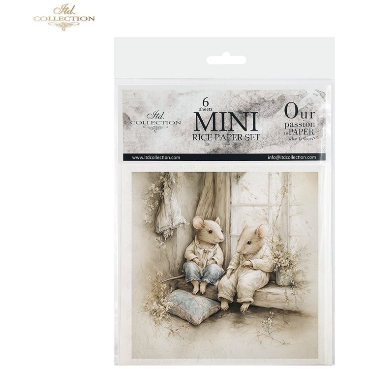 RSM228 1 ITD COLLECTION MINI RICE PAPER К-КТ 6БР 14.8X14.8CM - RSM228 - Изображение 1