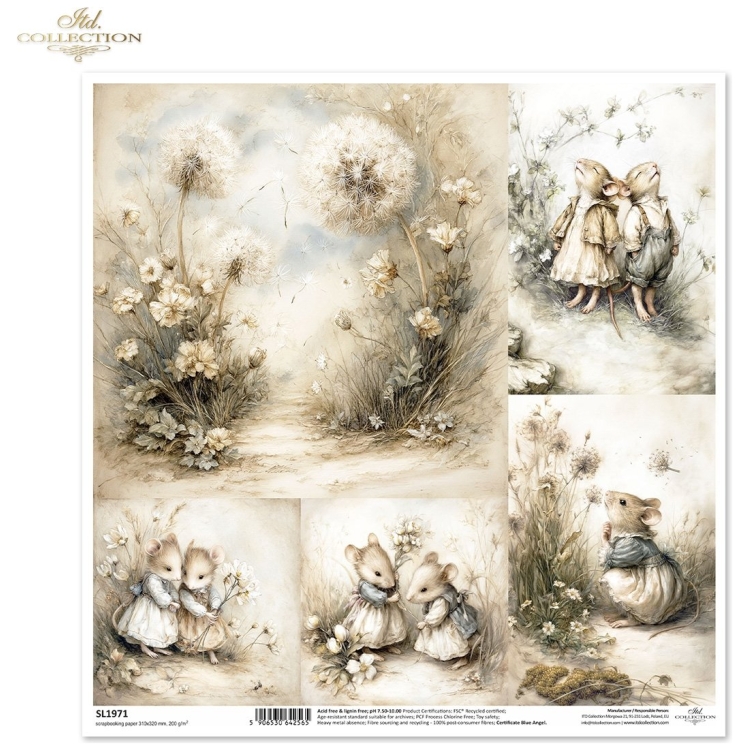 SL1971 ITD COLLECTION ДИЗАЙНЕРСКИ КАРТОН 31/32 - SL1971 - Изображение 1