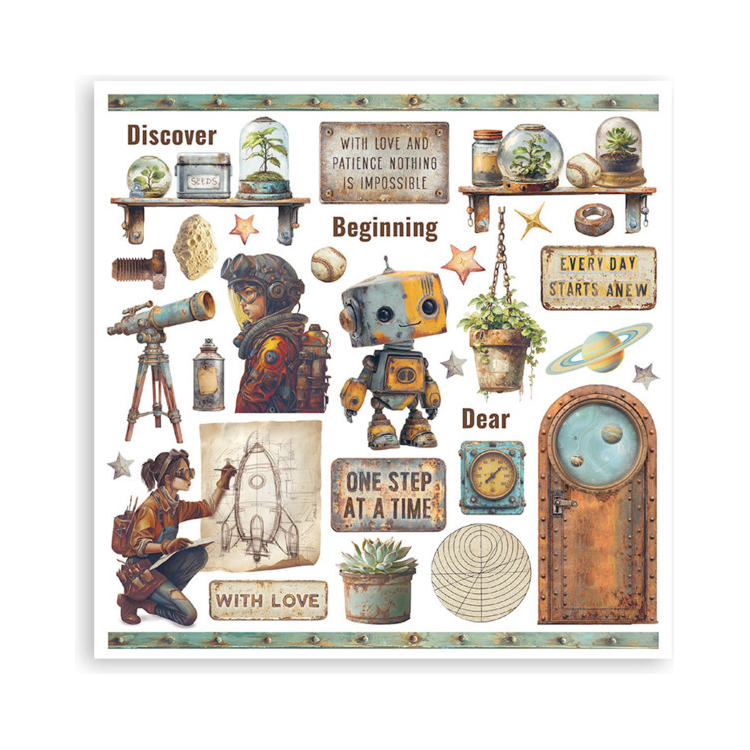 STAMPERIA A NEW BEGINNING RUB ON KIT DFLRBX10 - Изображение 6