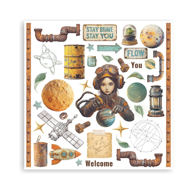STAMPERIA A NEW BEGINNING RUB ON KIT DFLRBX10 - Изображение 4