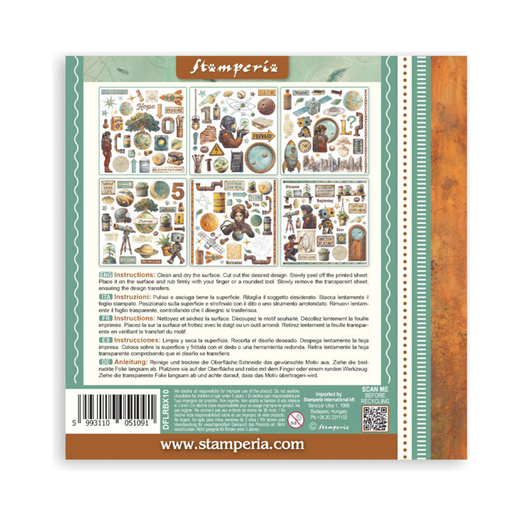 STAMPERIA A NEW BEGINNING RUB ON KIT DFLRBX10 - Изображение 8