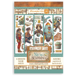 STAMPERIA A NEW BEGINNING WASHI PAD 8 ЛИСТА A5 - SBW31
