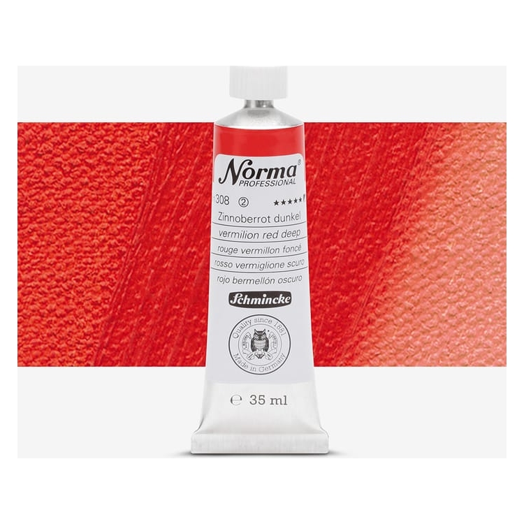 875308 - 1 SCHMINCKE МАСЛЕНА БОЯ NORMA PROFESSIONAL 35 ML VERM RED DEEP - Изображение 1