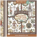 STAMPERIA GARDENS OF TIME RUB ON KIT DFLRBX11