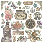 STAMPERIA GARDENS OF TIME RUB ON KIT DFLRBX11 - Изображение 7