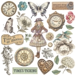 STAMPERIA GARDENS OF TIME RUB ON KIT DFLRBX11 - Изображение 4