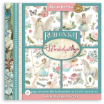 STAMPERIA WONDERLAND RUB ON KIT DFLRBX14