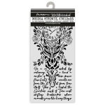 STAMPERIA GARDENS OF TIME ШАБЛОН CLOCK AND WRITING 12 Х 25 СМ - KSTDL157