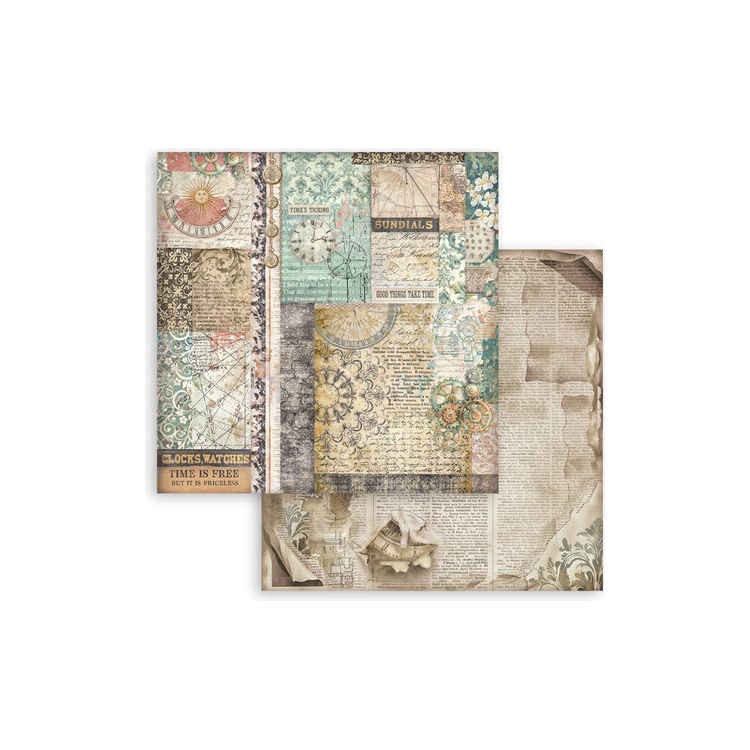 114200 STAMPERIA GARDENS OF TIME ДИЗАЙНЕРСКИ КАРТОН MIXED PATTERNS 30,5/30,5 СМ - SBB1142 - Изображение 1
