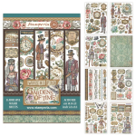 STAMPERIA GARDENS OF TIME WASHI PAD 8 ЛИСТА A5 - SBW32