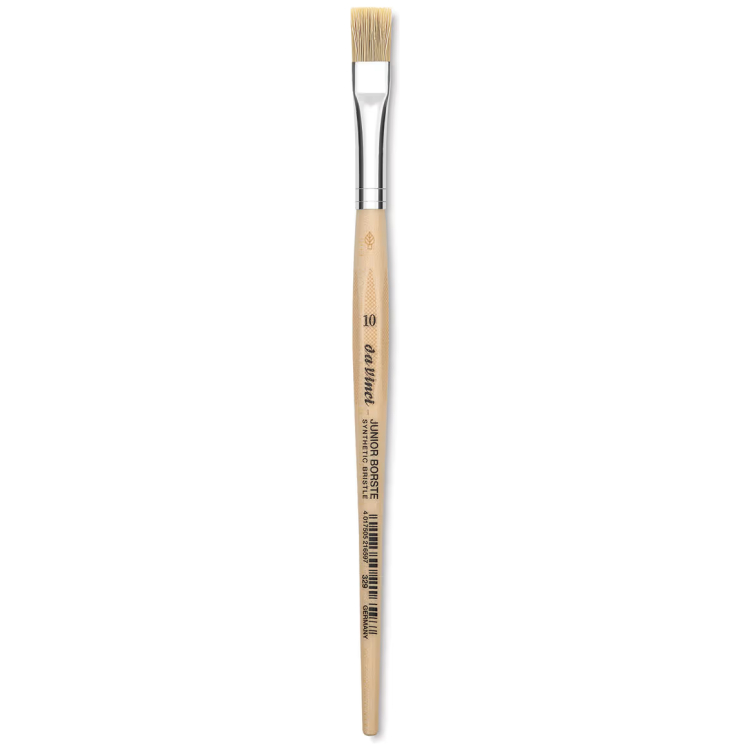DA VINCI ЧЕТКА JUNIOR SYNTHETICS BRISTLE 329 ПЛОСКА №10 - Изображение 1