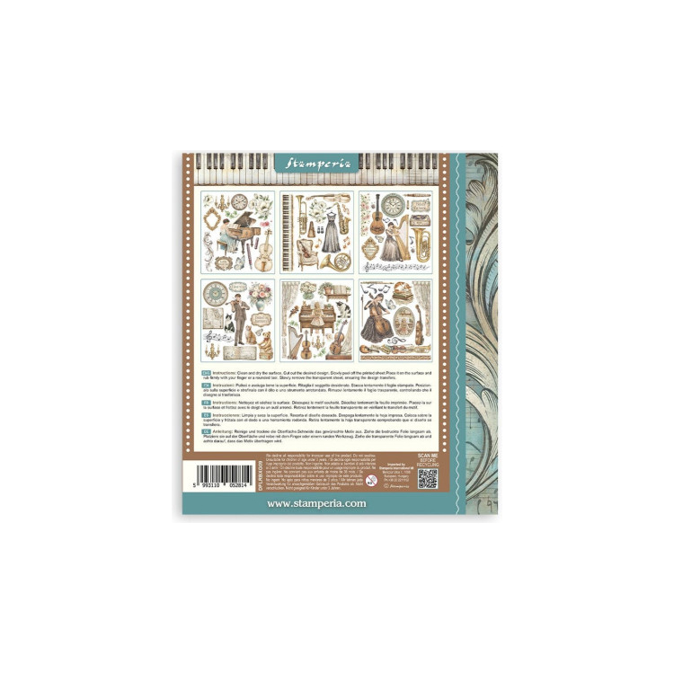 STAMPERIA SYMPHONY RUB ON SELECTION DFLRBXGX09 - Изображение 2