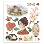 STAMPERIA ORIENTAL GARDEN RUB ON SELECTION DFLRBXGX12 - Изображение 5