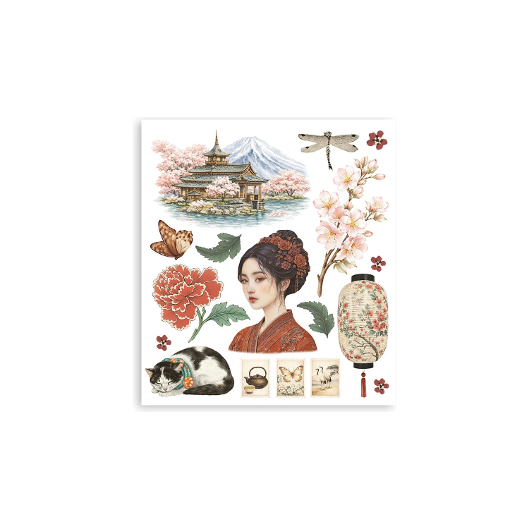 STAMPERIA ORIENTAL GARDEN RUB ON SELECTION DFLRBXGX12 - Изображение 5