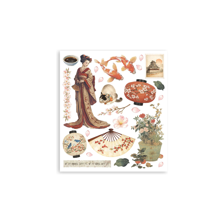 STAMPERIA ORIENTAL GARDEN RUB ON SELECTION DFLRBXGX12 - Изображение 6