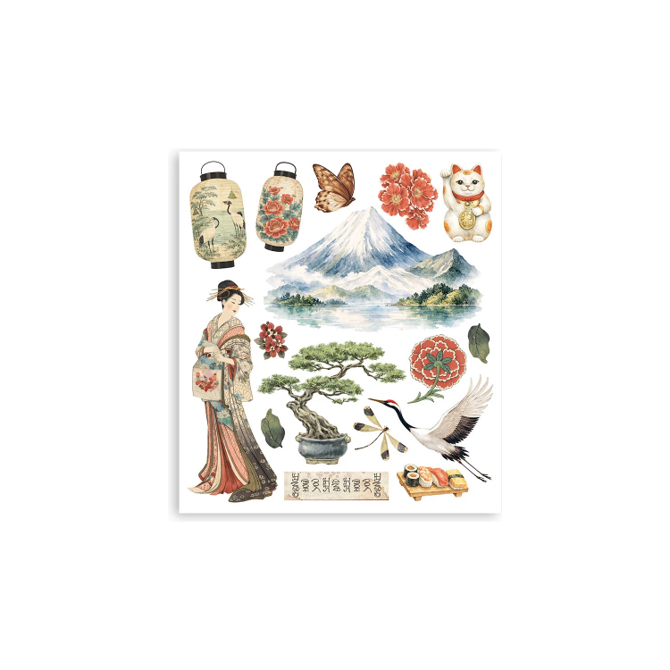 STAMPERIA ORIENTAL GARDEN RUB ON SELECTION DFLRBXGX12 - Изображение 8
