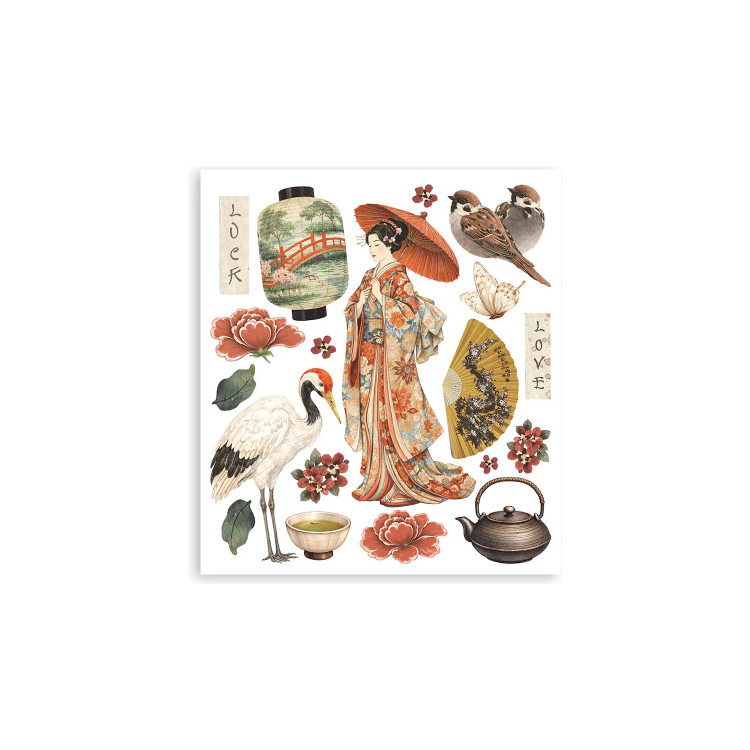 STAMPERIA ORIENTAL GARDEN RUB ON SELECTION DFLRBXGX12 - Изображение 2